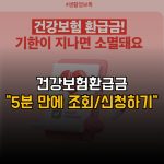 ‘1인당 131만원’ 병원비 환급금 확정! 안내문 못 받았어도 조회하세요 7 건강보험 환급금